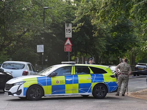 Knives seized as police granted more time to quiz suspect in stabbing of soldier outside Army barracks in Kent