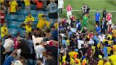 Escándalo en la Copa América: jugadores uruguayos terminan a golpes en pleno estadio con hinchas colombianos - La Tercera