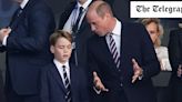 Prince George attends Euros final with Prince of Wales