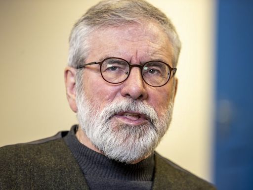 Gerry Adams says Irish flag and anthem should be ‘on the table’ during unity negotiations