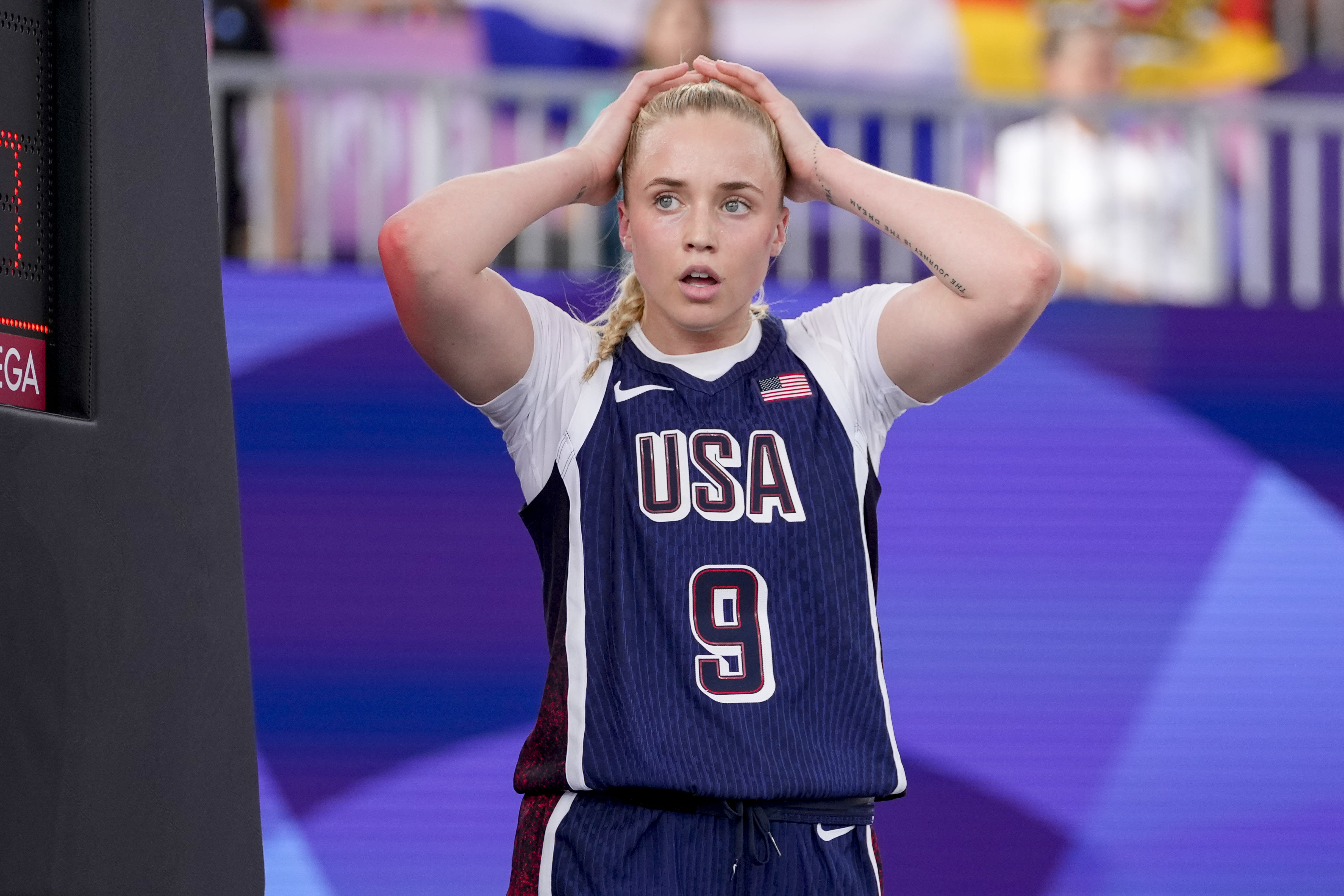 2024 Olympics: U.S. 3x3 women's basketball team falls in opener against Germany