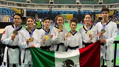 Selección mexicana de taekwondo se lleva 7 medallas en competencia internacional