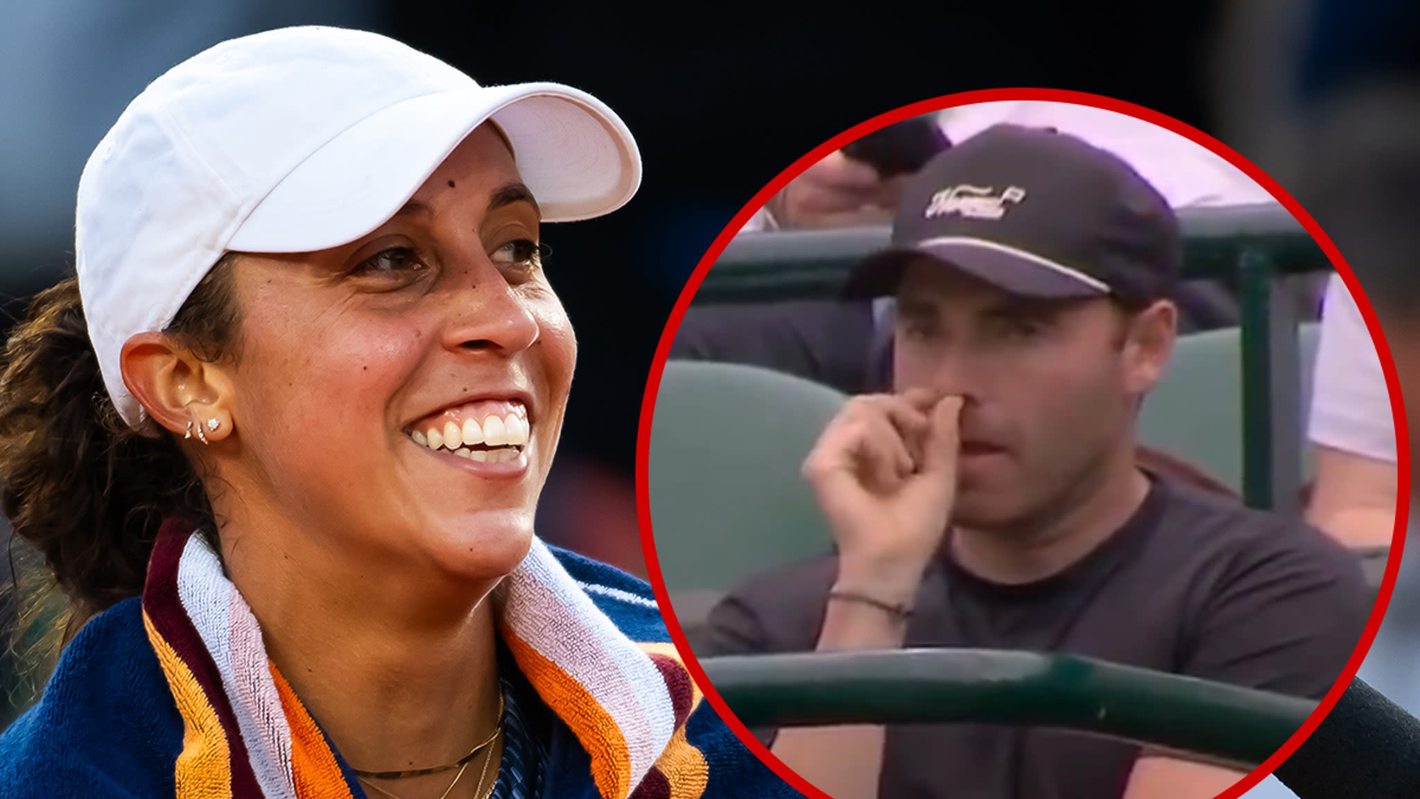 Tennis Star Madison Keys' Fiancé Caught Picking Nose at Wimbledon