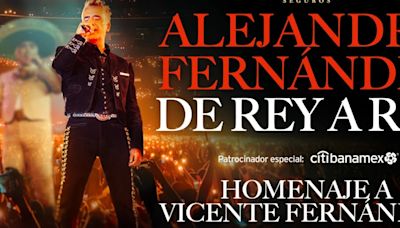 Alejandro Fernández en tributo a Vicente Fernández: anuncian nuevas fechas en Monterrey, Acapulco y más ciudades del “De Rey a Rey”