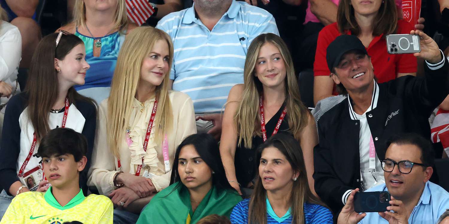 Nicole Kidman Brought Her Lookalike Daughters To The Women’s Gymnastics Team Finals