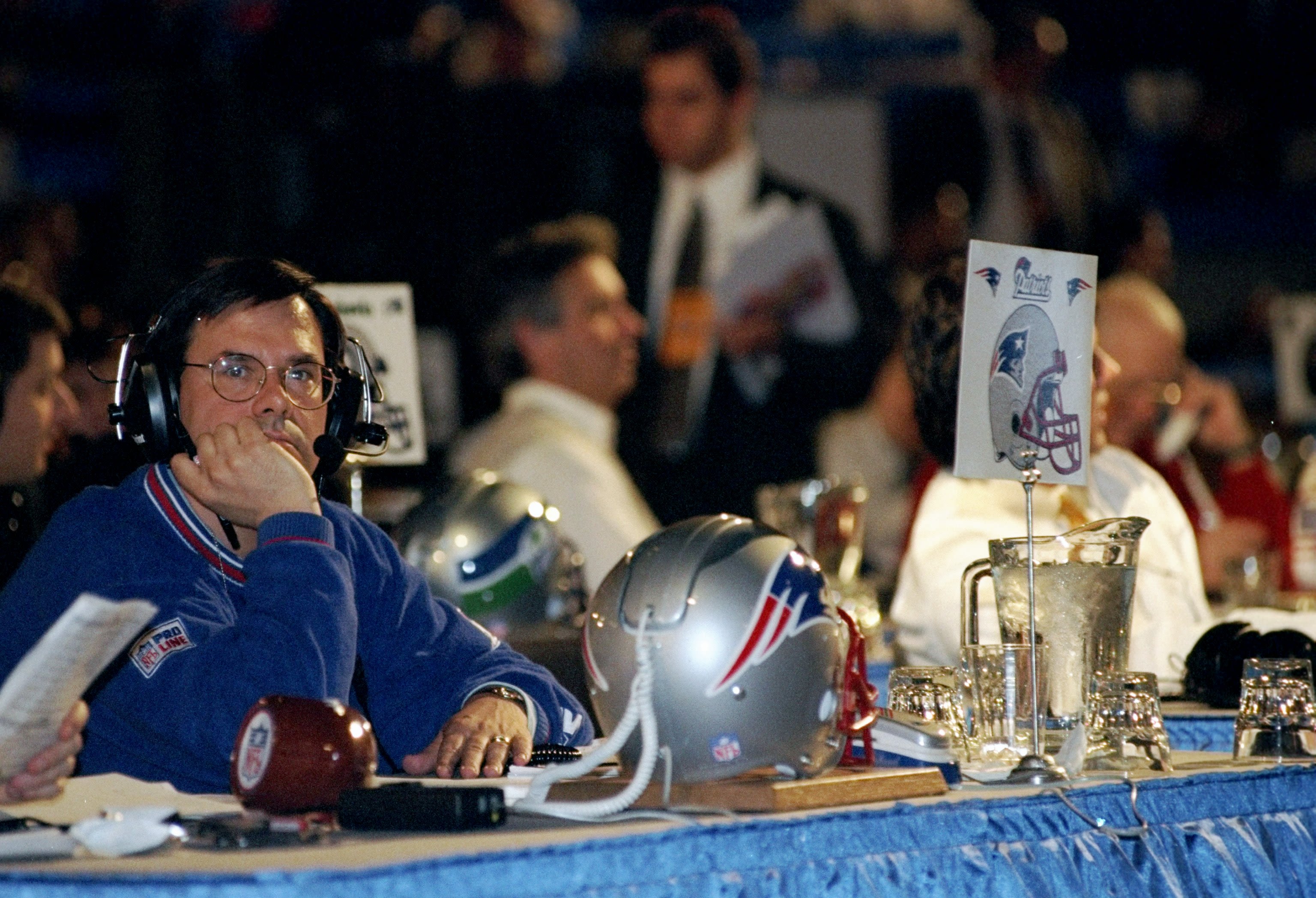 Decades ago, the NFL draft dialed up its ‘pizazz’ on giant helmet phones