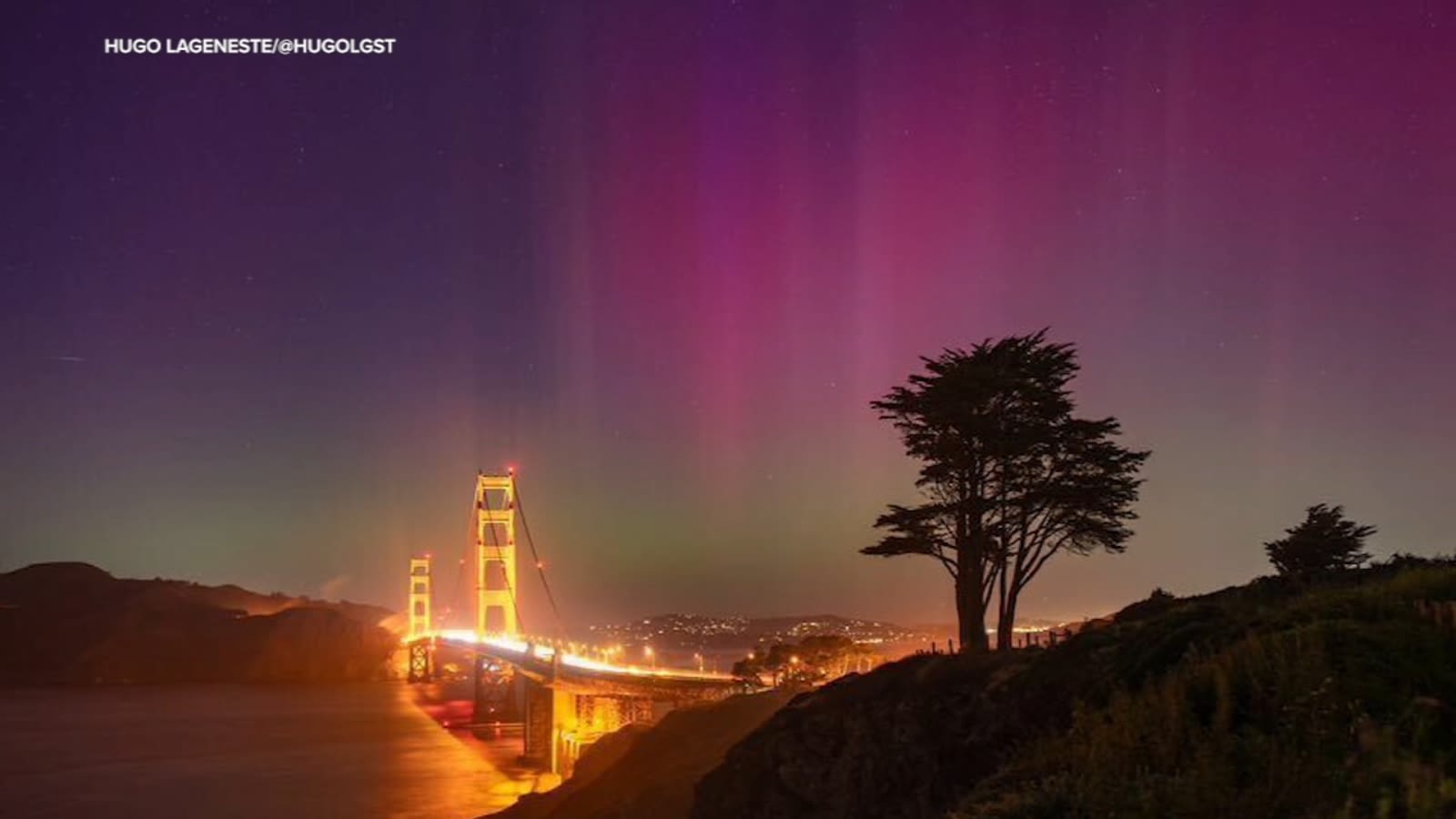 Northern Lights dazzle over Bay Area skies amid solar storm