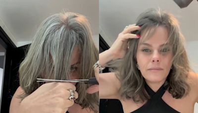 Maria Cândida posta vídeo cortando o cabelo sozinha: "Provoque-se, Loba!"