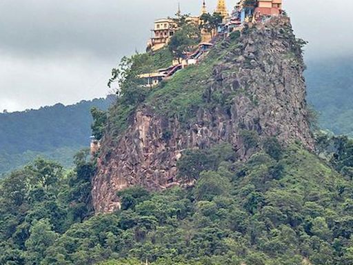 War in Myanmar’s heartland silences volcano shrine