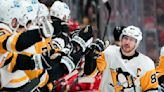 Crosby hits 1,500 point mark in career, Pens beat Red Wings