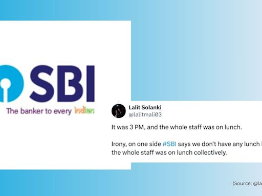 ‘Remove immediately’: SBI asks X user to delete photo showing empty branch at lunch break