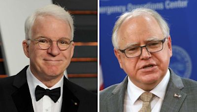 Steve Martin jokes about Tim Walz resemblance amid calls for him to impersonate the politician on 'Saturday Night Live'