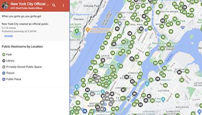 紐約市推出公廁谷歌地圖 助民「方便」