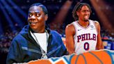 Knicks fan Tracy Morgan caught giving Tyrese Maxey the finger after season-saving shot