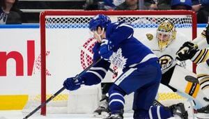 Overtime upset: Maple Leafs beat the Bruins 2-1 to stave off elimination in first-round of playoffs