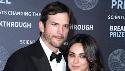 Ashton Kutcher, Mila Kunis & Kids Make Rare Appearance at WNBA Game