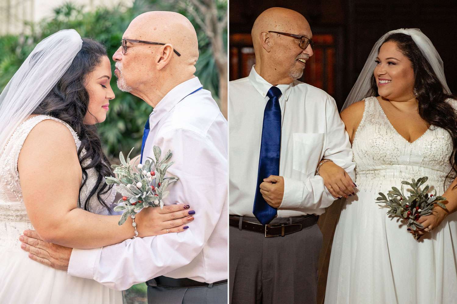 Five Months Before His Death, Dad Attends Staged Wedding to Walk Single Daughter Down the Aisle (Exclusive)