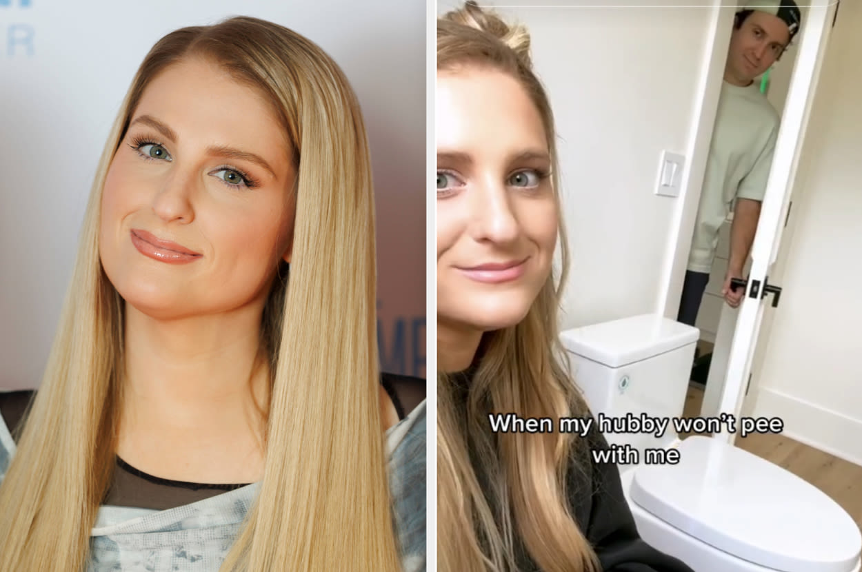 Meghan Trainor And Daryl Sabara Are Going In A New Direction With Their Dual Toilet Bathroom This Time...