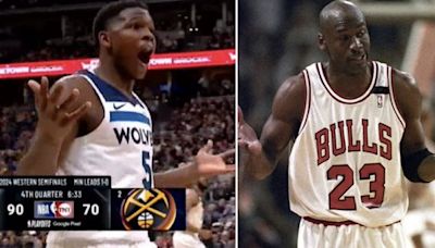 Anthony Edwards did Michael Jordan’s shrug, and he knew exactly what he was doing