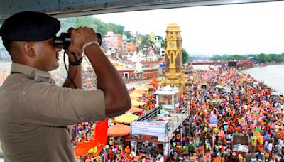 Kanwar Yatra: Haridwar authorities cover mosques with cloth to ‘prevent trouble’, later removed