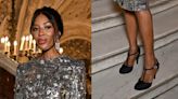 Naomi Campbell Continues Vintage Chanel Trend in T-Strap Heels at Paris Couture Week