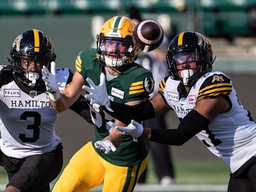 Mitchell helps Tiger-Cats blitz winless Elks 44-28