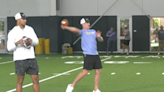 Current NFL and former Bison QBs Stick and Lance teach at the 2024 Easton Stick QB Camp - KVRR Local News