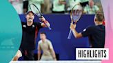 Paris 2024 Olympics tennis video highlights: Andy Murray & Dan Evans win thrilling tie break