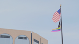 Pride flag displayed at Arkansas Veteran Affairs buildings dividing veterans