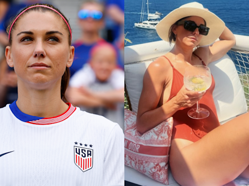 USWNT star Alex Morgan hits ‘out of office’ after Olympic snub – with iconic forward relaxing in the sunshine with a drink as Emma Hayes’ squad count down the days to Paris Games | Goal.com UK