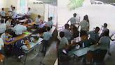 Video: Classroom wall collapses during lunchtime, students run for safety