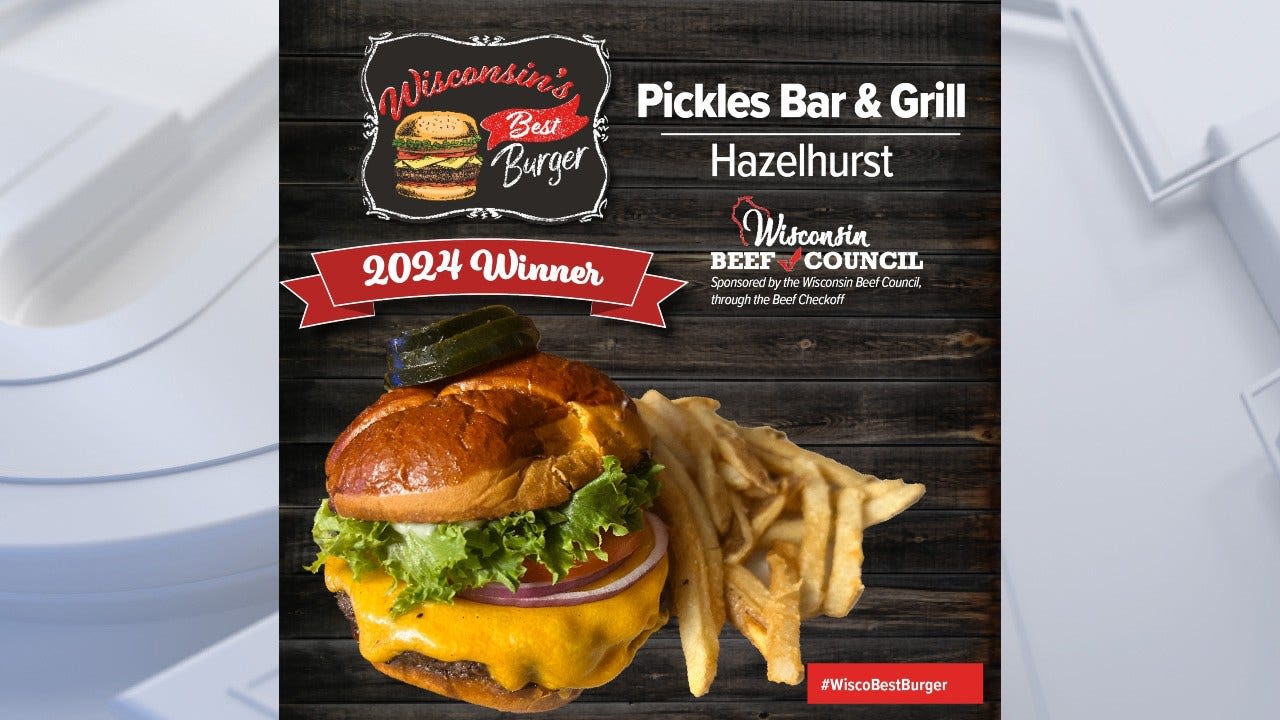 Wisconsin's Best Burger Contest winner: Pickles Bar & Grill in Hazelhurst