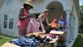 Louisville thrift store holds clothing give-away