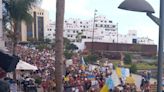 Un total de 9.000 personas se manifiestan en Lanzarote contra la masificación turística