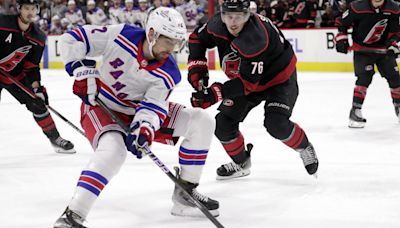 Filip Chytil skates ahead of Game 5 in positive Rangers sign