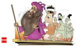 Walking behind the godman - Times of India