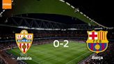 Barcelona vence 2-0 en el feudo de Almería