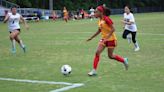 Freshman Scarlett McLean racking up the goals to help Lejeune girls' soccer earn the wins