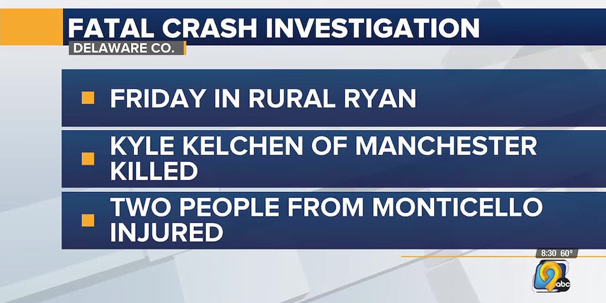 Man identified in fatal Delaware Co. crash