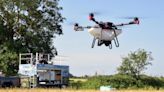 Hi-tech drone sows seeds from the sky at Norfolk farm