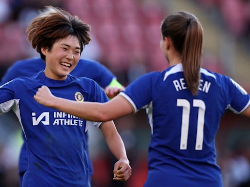 Chelsea women player ratings vs Tottenham: Maika Hamano gets it done as impressive Catarina Macario helps nervy Blues scrape into pole position for WSL title ahead of final day | Goal.com English Saudi...