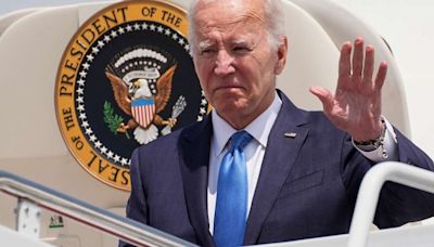 Joe Biden diz que está bem em primeira aparição pública após desistência