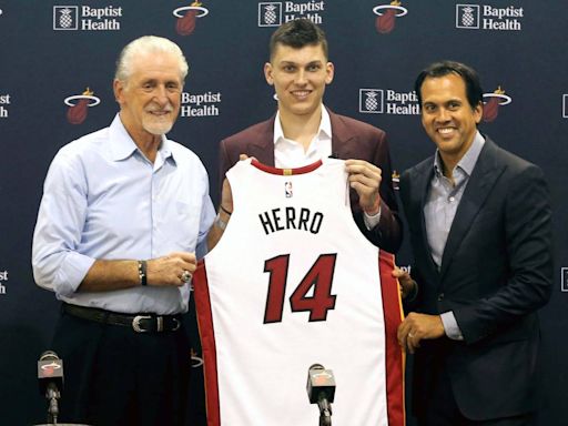 Riley addresses where Herro stands, disagrees with Haslem sixth man comment. And Rozier news