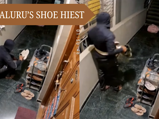 ​VIDEO: Thief Casually Chooses and Checks Shoes Before Stealing; Netizens Intrigues When He...