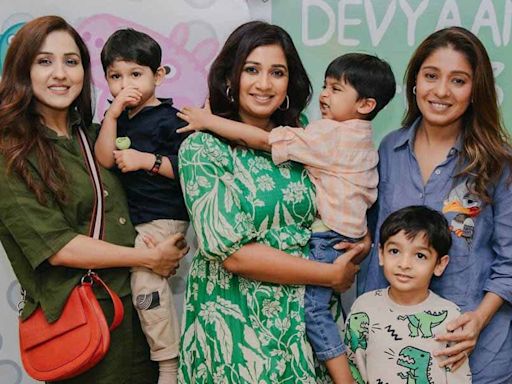 Neeti Mohan, Sunidhi Chauhan bring their kids to birthday party of Shreya Ghoshal’s son; see here