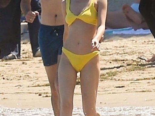 Dakota Johnson Wore a Teeny-Weeny Yellow Bikini for a Beach Day With Jeremy Allen White