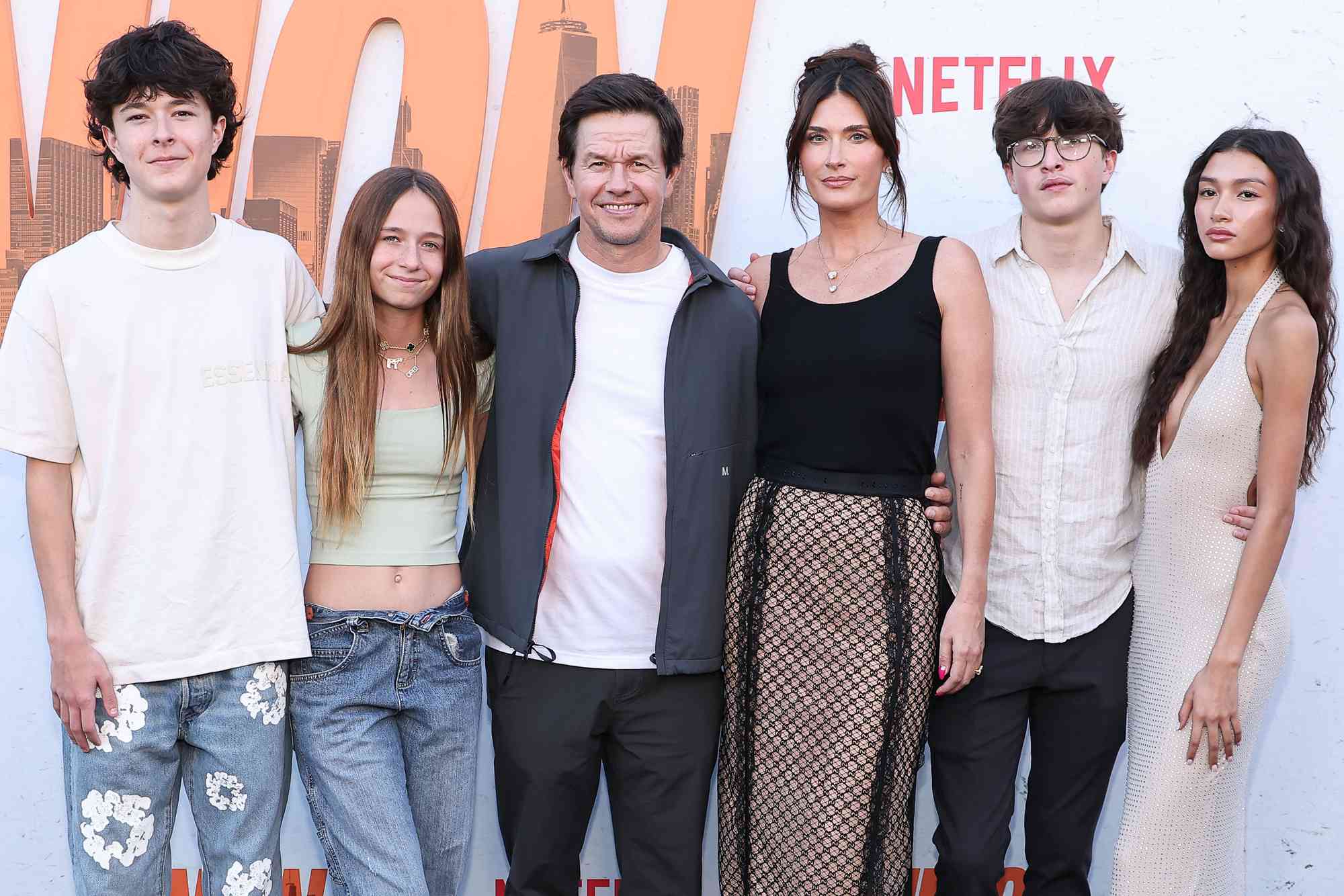 Mark Wahlberg and His Wife Rhea Make “The Union” Premiere a Family Night with Their Kids