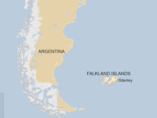 Spain says one dead after ship sinks near Falklands