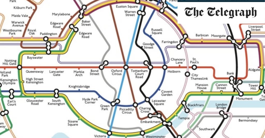 London Underground map gets circular redesign by lecturer