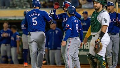 Corey Seager's 8th-inning blast boots Rangers past A's